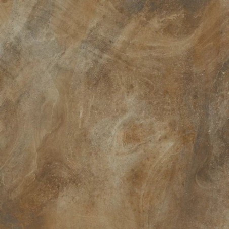 Carrelage imitation marbre marron veiné poli brillant, salon, XXL 98x98cm rectifié,  Porce1846 caramel