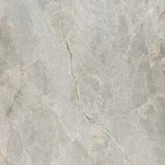 Carrelage imitation marbre gris clair poli brillant, salon, XXL 98x98cm rectifié,  Porce1851 light
