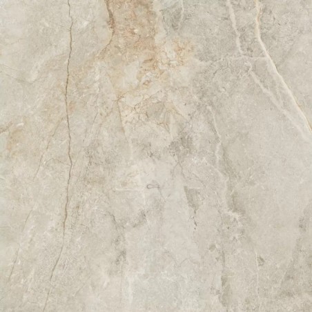 Carrelage imitation marbre ivoire poli brillant, salon, XXL 98x98cm rectifié,  Porce1851 sand