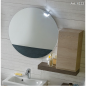 Miroir salle de bain suspendu, rond sans éclairage épaisseur 2.2cm diametre 60cm, 70cm, 85cm, 95cm comsfera