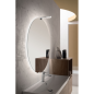 Miroir salle de bain suspendu, rond avec éclairage épaisseur 2.2cm diametre 60cm, 70cm, 85cm, 95cm comsfera