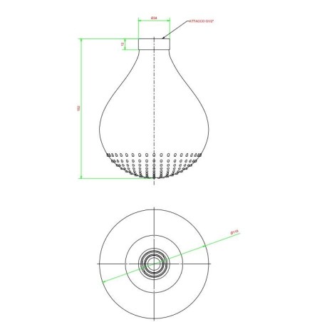 pommeau de douche noir drop003