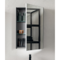 Miroir contemporain, salle de bain, avec porte G/D, L 45cm, P 15cm, H 75cm,  compx link 4707.