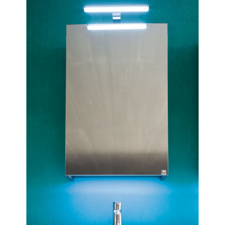 Miroir contemporain, salle de bain, avec porte G/D, L 45cm, P 15cm, H 75cm,  compx link 4707.