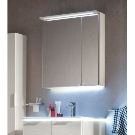 Miroir contemporain, salle de bain, avec 2 portes, L 70cm, P 15cm, H 75cm,  comp link 4711.