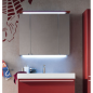 Miroir contemporain, salle de bain, avec 3 portes, L 90cm, P 15cm, H 75cm,  compx link 4712.