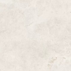Carrelage imitation travertin blanc poli brillant, salon, XXL 98x98cm rectifié,  Porce1821 white