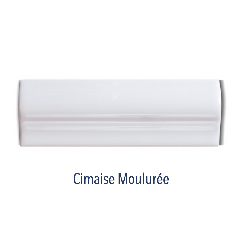 Cimaise droite 5x15cm, angle cimaise dte 5x5cm, cimaise moulurée 5x15cm, plinthe lilloise 15x15cm Dif tabac brillant