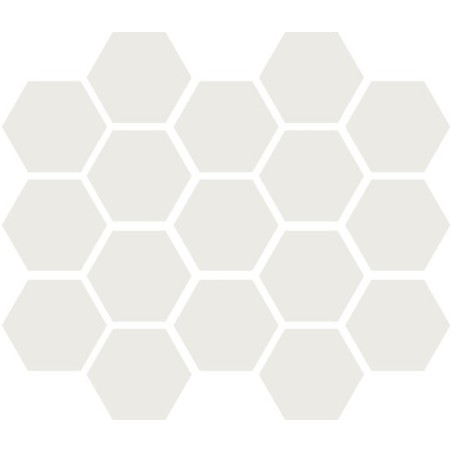 Carrelage hexagonal blanc mat tomette 10x11cm antirépant R10 apegmontmartre blanc