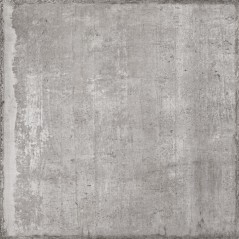 Carrelage imitation béton brut mat gris foncé salle de bain, rectifié,  Santaform gris