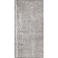 Carrelage imitation béton brut mat gris foncé salle de bain, rectifié,  Santaform gris