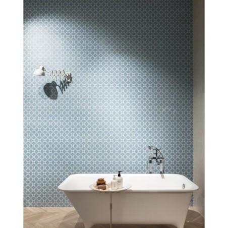 Carrelage salle de bain moderne mural santametropaper 25x75cm dans la salle de bains