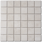 Mosaique salle de bain Dif marbre limestone mat 5x5cm sur trame 30.5x30.5x1cm sol et mur