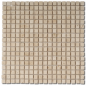 Mosaique salle de bain Dif travertin classic 1.5x1.5cm sur trame 30.5x30.5x1cm sol et mur