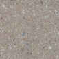 Carrelage imitation terrazzo teinté dans la masse, sur fond taupe rectifié 59.3x59.3, 80x80, 120x120cm Viv janty nuez