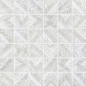 Mosaique 5x5cm murale décorée gris sur trame 30x30cm rectifié progincanto grigio