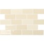 Carrelage effet zellige beige brillant légèrement nuancé 13x13, 6.5x13 et 6.5x39.6cm, apegfado beige