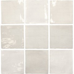 Carrelage effet zellige gris brillant légèrement nuancé 13x13, 6.5x13 et 6.5x39.6cm, apefado grey