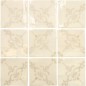 Carrelage effet zellige décor beige brillant légèrement nuancé 13x13cm, apegmoura, apeponte, apetavares beige