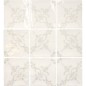 Carrelage effet zellige décor blanc brillant légèrement nuancé 13x13cm, apegmoura, apepontes, apetavares white