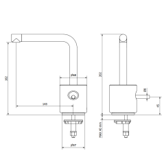 Mitigeur lavabo de salle de bain à poser, socle marbre noir: chromé, blanc mat, noir mat, or, or rose, nickel brossé IMM200