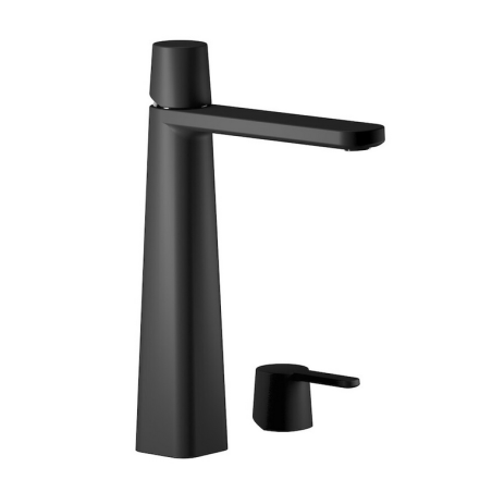 Mitigeur lavabo réhaussé à poser: chromé, blanc mat, noir mat, or brossé, nickel brossé ITAACAA202