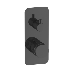 Mitigeur douche mural 3 voies avec inverseur: chromé noir, chromé noir brossé, or brossé, or rose brossé ERX312