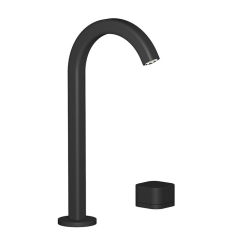 Mitigeur lavabo, 2 trous, avec bec 60°, et levier lisse: chromé, noir mat, or, or rose, nickel brossé EO394_1