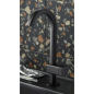 Mitigeur lavabo hydroprogressif avec bec 60°et levier corail: chromé, noir mat, or, or rose, nickel brossé EO200_2