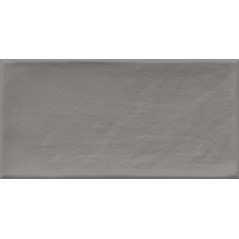 Carrelage moderne gris brillant rectangulaire mural Viv étnia grigio 10x20cm