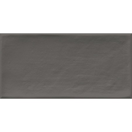 Carrelage moderne anthracite brillant rectangulaire mural V étnia 10x20cm