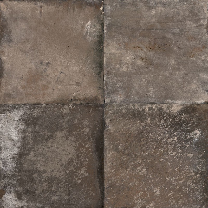 Carrelage vieille pierre, terre cuite usée foncé, 60x60cm, 30x60cm, 30x30cm, 30x15cm, 7.3x30cm rectifié santanuove dark