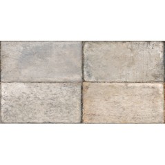 Carrelage vieille pierre, terre cuite usée clair, 60x60cm, 30x60cm, 30x30cm, 30x15cm, 7.3x30cm rectifié santanuove light