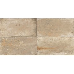 Carrelage vieille pierre, terre cuite usée beige, 60x60cm, 30x60cm, 30x30cm, 30x15cm, 7.3x30cm rectifié santanuove sand