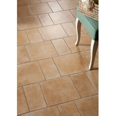 Carrelage imitation terre cuite beige, 30x30cm, 30x15cm et 15x15cm, santachiostri tabacco