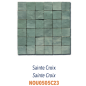 Mosaique zellige véritable salle de bain crédence cuisine Dif 5x5cm vert sainte croix sur trame 30x30cm