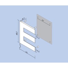 sèche-serviette radiateur électrique design, salle de bain Antpetine droit noir mat 68.5x55cm