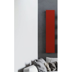 Radiateur électrique rectangulaire rouge, noir, blanc mat et blanc brillant vertical ou horizontal Antavola 171x35cm