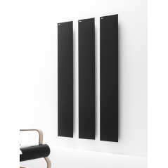 Radiateur électrique rectangulaire rouge, noir, blanc mat et blanc brillant vertical ou horizontal Antavola 171x35cm