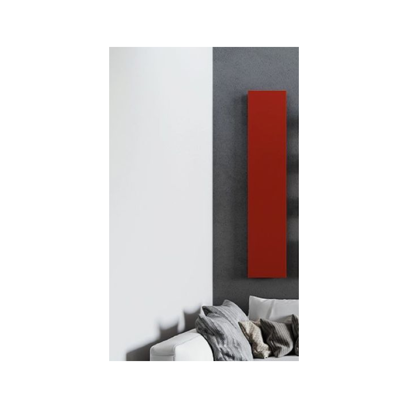 Radiateur électrique rectangulaire rouge, noir, blanc, gris , bleu, orange vertical + porte serviette chromé Antxtavola 171x35cm