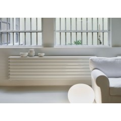 Radiateur eau chaude design horizontal moderne blanc mat antTTO