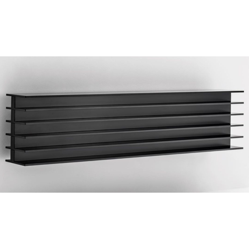 Radiateur eau chaude design horizontal moderne noir mat antTTO