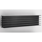 Radiateur eau chaude design horizontal moderne noir mat antxTTO