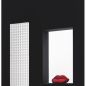 Sèche-serviette radiateur eau chaude design avec ou sans porte-serviette 82x61cm et 123x61cm antxWaffle V blanc