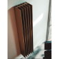 Radiateur eau chaude vertical contemporain moderne brun, noir, blanc mat 150x36cm antxTTO