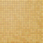 Mosaique jaune orangé brillant, sol et mur, 1.2x1.2cm et 2.5x2.5cm apxanthologia 4029 sur trame 30x30cm