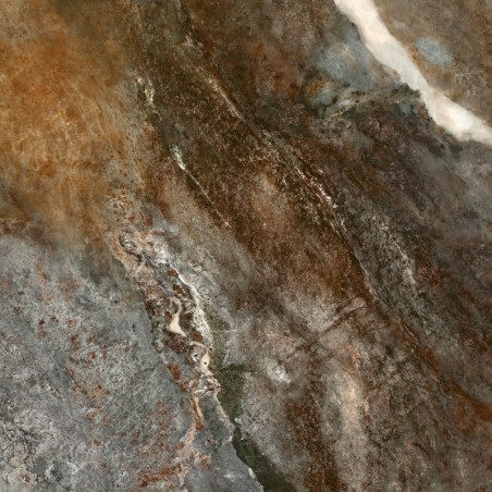 Carrelage imitation marble veiné brun brillant rectifié 60x120cm, 120x120cm, Géoamazona coffee
