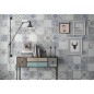 Carrelage imitation carreau ciment patchwork, promotion, 22.3x22.3cm geoxmarais