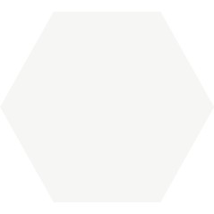 Carrelage hexagone blanc uni, promotion, 25.8x29cm geoxsolid white