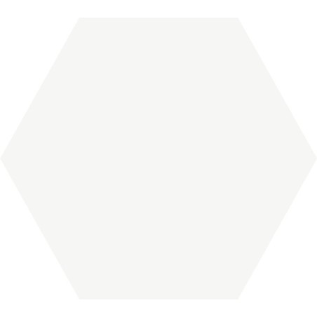 Carrelage hexagone blanc uni, promotion, 25.8x29cm geoxsolid white